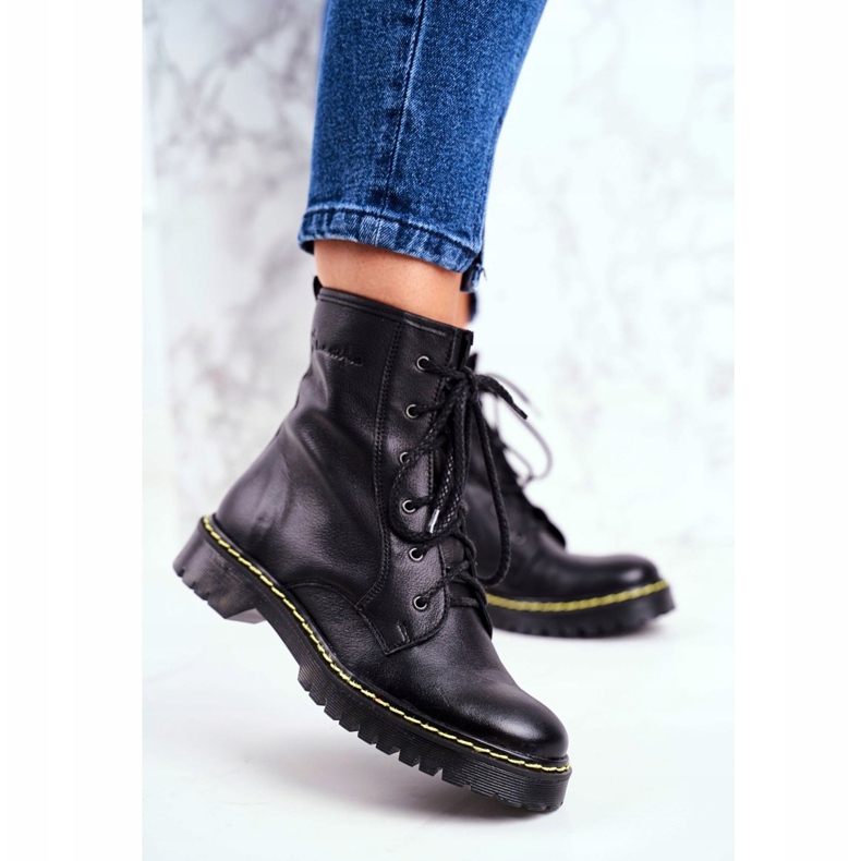 Botas de mujer Glany Workers Maciejka Black 01609-33 / 00-6 negro 2