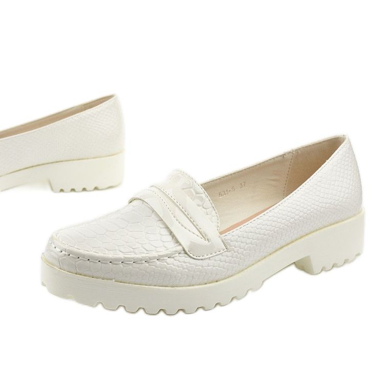 Zapatos sin cordones blancos RS-WED2 1 Zapatos sin cordones blancos RS-WED2 1