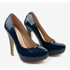 Tacones clásicos azul marino 0113-4 3