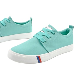 Zapatillas de mujer clásicas verdes T-1743 1