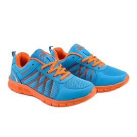 Zapatillas deportivas para mujer W127 azul naranja 3