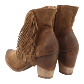 EXQUISITE 1196 Bota cowboy ante camel marrón 3
