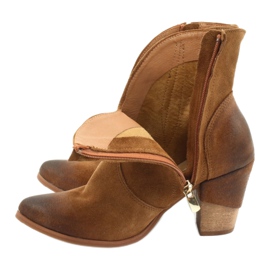 EXQUISITE 1196 Bota cowboy ante camel marrón 4