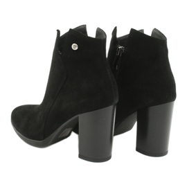 Gamis Botines piel ante 4018 negro 3
