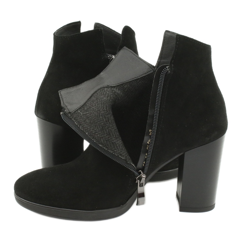 Gamis Botines piel ante 4018 negro 4