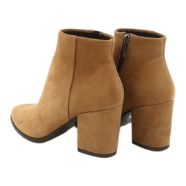 Kaniowski Botas de cuero para mujeres K-0307 Toffee/Beige 3 Kaniowski Botas de cuero para mujeres K-0307 Toffee/Beige 3