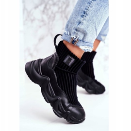 Zapatos Deportivos Altos Para Mujer Big Star Black GG274607 negro 3