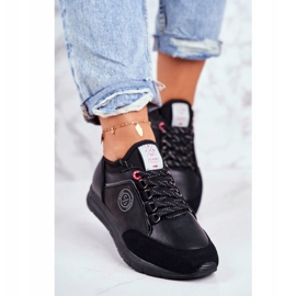 Zapatos Deportivos De Mujer Sneakers Cross Jeans Negro GG2R4046C 3