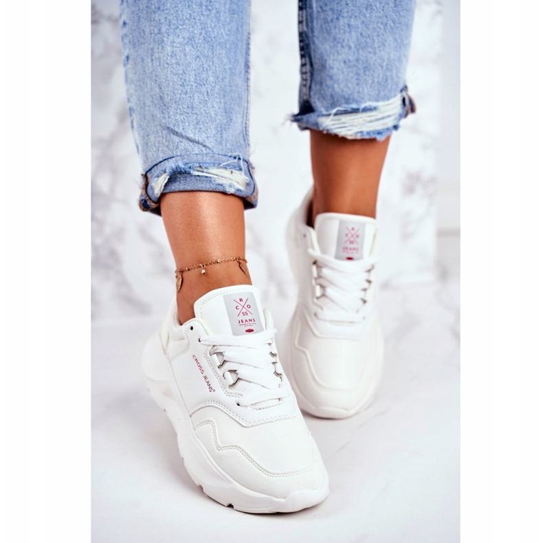 Zapatos Deportivos De Mujer Sneakers Cross Jeans Blanco GG2R4042C 2 Zapatos Deportivos De Mujer Sneakers Cross Jeans Blanco GG2R4042C 2