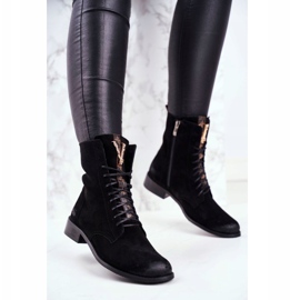 Botas Mujer Nicole Piel Nubuck Negra 2593 negro 1