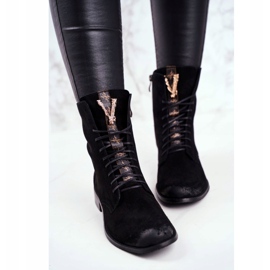 Botas Mujer Nicole Piel Nubuck Negra 2593 negro 3