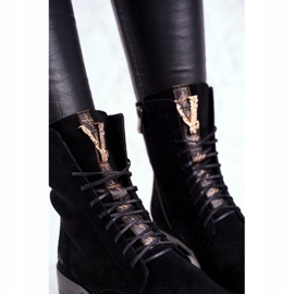 Botas Mujer Nicole Piel Nubuck Negra 2593 negro 5