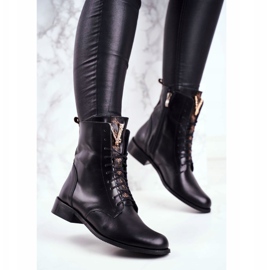 Botas Mujer Nicole Leather Negra 2593 negro 1