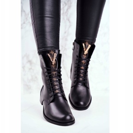 Botas Mujer Nicole Leather Negra 2593 negro 2