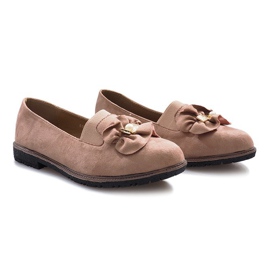 Zapatos sin cordones rosas con lazo Pearl Inside rosado 2