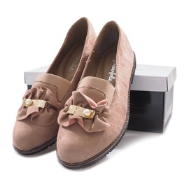 Zapatos sin cordones rosas con lazo Pearl Inside rosado 5