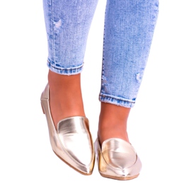 Mocasines de mujer Golden Mirror Lu Boo Mireldo dorado 4