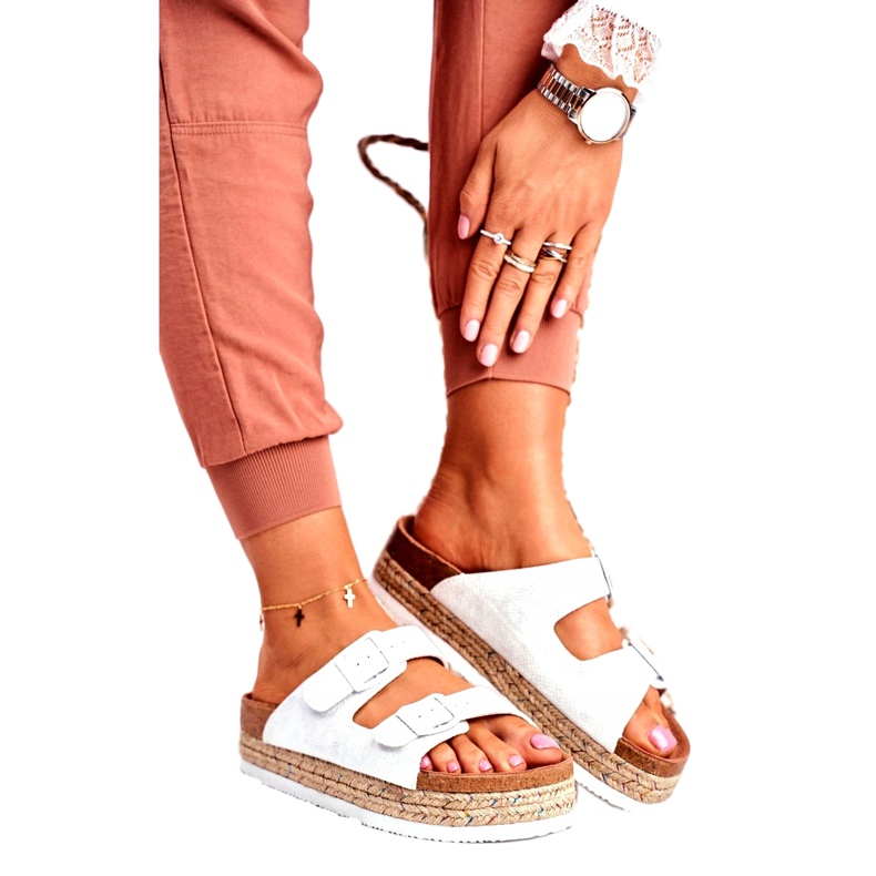 Pantuflas de Mujer Big Star White FF274665 blanco multicolor 1