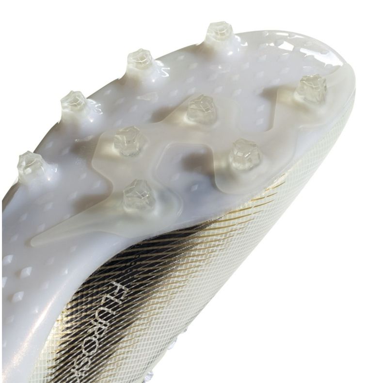 Botas de fútbol adidas X Ghosted.1 Ag M EG8154 negro, blanco, dorado blanco 1