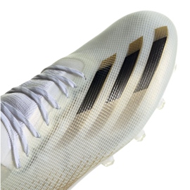 Botas de fútbol adidas X Ghosted.1 Ag M EG8154 negro, blanco, dorado blanco 3