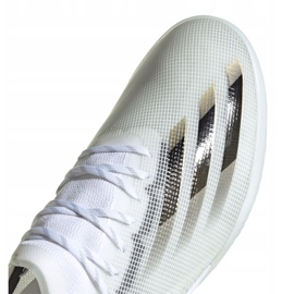 Botas de fútbol Adidas X Ghosted.1 In M EG8171 blanco negro, blanco, dorado 3