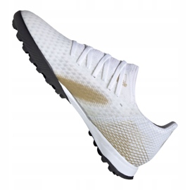 Botas de fútbol adidas X Ghosted.3 Tf M EG8199 negro, blanco, dorado blanco 5