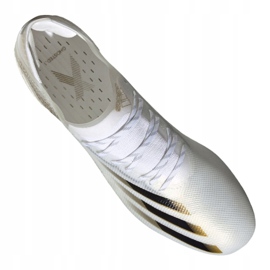 Botas de fútbol adidas X Ghosted.1 Sg M EG8260 negro, blanco, dorado blanco 4