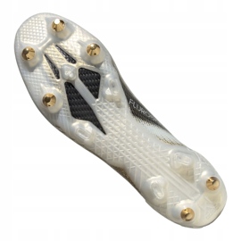 Botas de fútbol adidas X Ghosted.1 Sg M EG8260 negro, blanco, dorado blanco 6