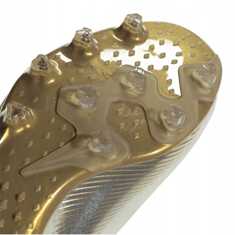 Botas de fútbol adidas X Ghosted + Ag M FW9562 negro, blanco, dorado blanco 2