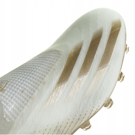 Botas de fútbol adidas X Ghosted + Ag M FW9562 negro, blanco, dorado blanco 3