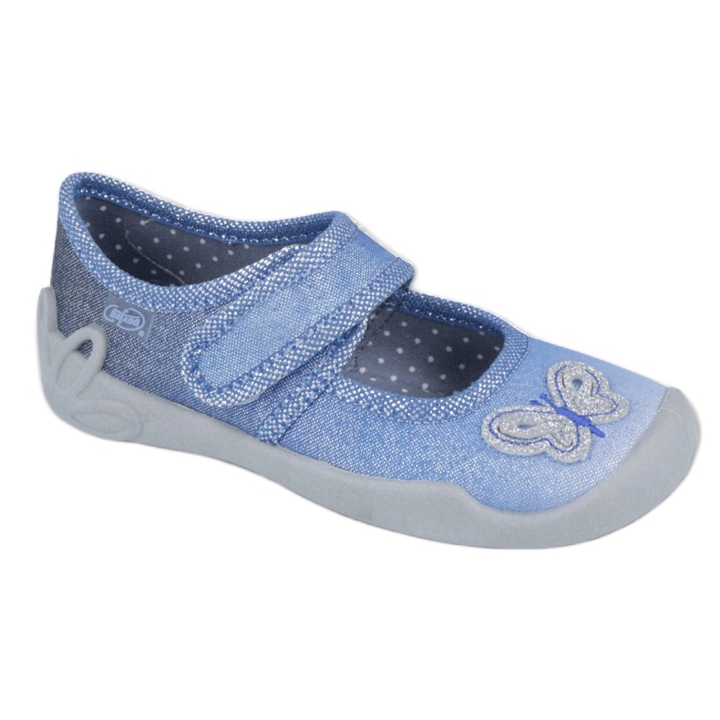Calzado infantil befado 123X035 azul plata 1