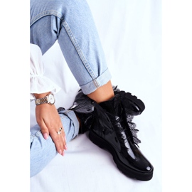 Exquisite Botas Altas Mujer Piel Lacada Montegero negro 5