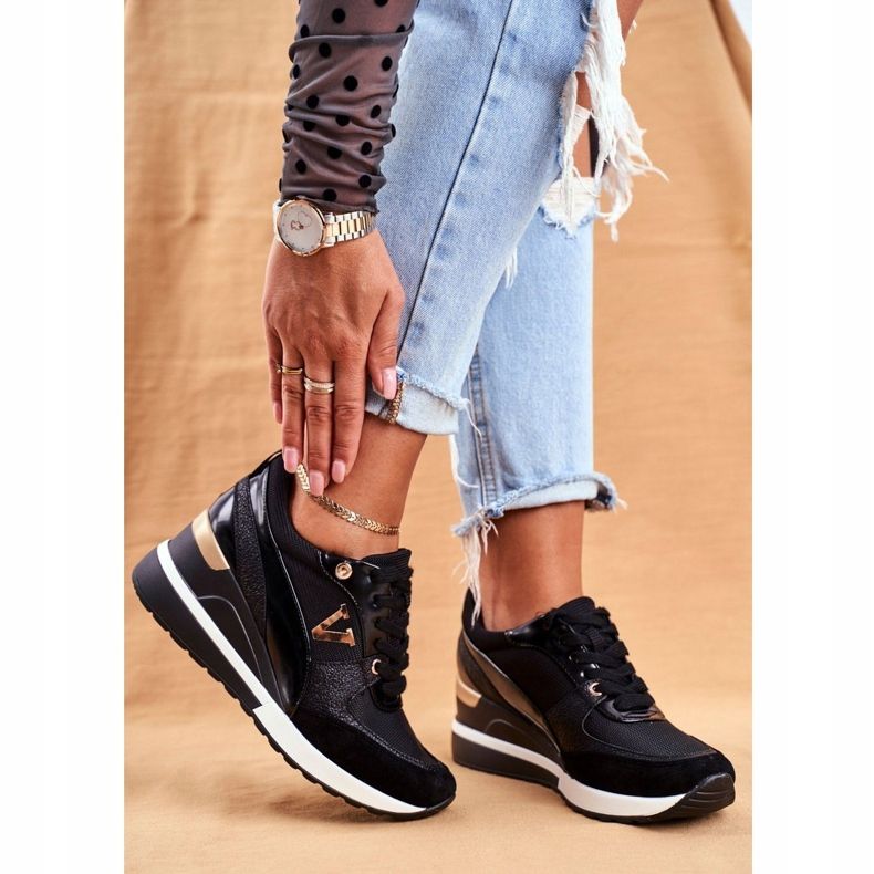 Vinceza Zapatillas Deportivas De Mujer Zapatillas Negras 21-10574 negro 1