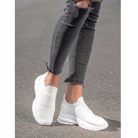 SHELOVET Zapatillas sin cordones textiles blanco 1