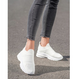SHELOVET Zapatillas sin cordones textiles blanco 7