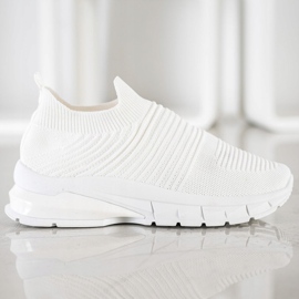 SHELOVET Zapatillas sin cordones textiles blanco 5