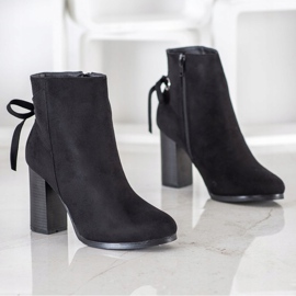 Goodin Botas con encuadernación decorativa negro 1 Goodin Botas con encuadernación decorativa negro 1