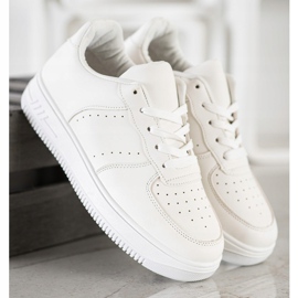 SHELOVET Zapatillas en la plataforma blanco 2