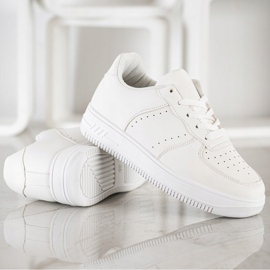 SHELOVET Zapatillas en la plataforma blanco 3