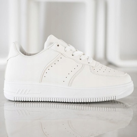 SHELOVET Zapatillas en la plataforma blanco 4