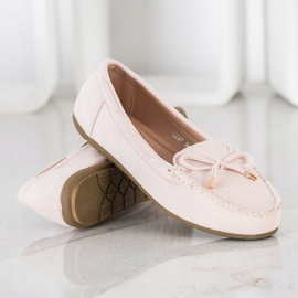 Super Me Mocasines de ante beige 4