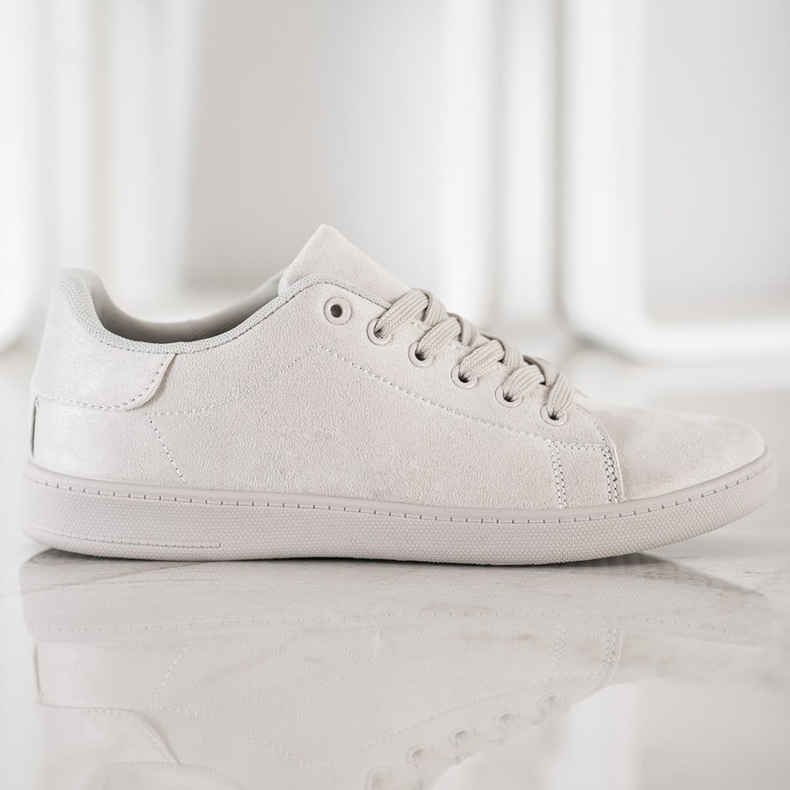 SHELOVET Zapatillas de ante grises 1