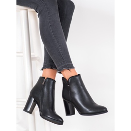 Goodin Botas elegantes con cristales negro 2