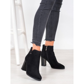 Goodin Botas elegantes con cristales negro 1