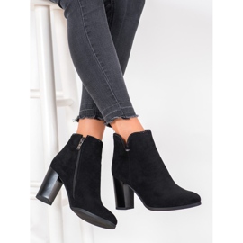 Goodin Botas elegantes con cristales negro 2