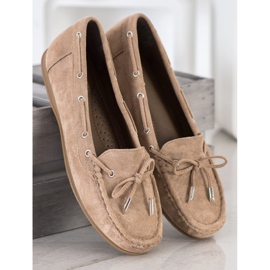SHELOVET Mocasines Casuales Beige 2