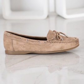 SHELOVET Mocasines Casuales Beige 4