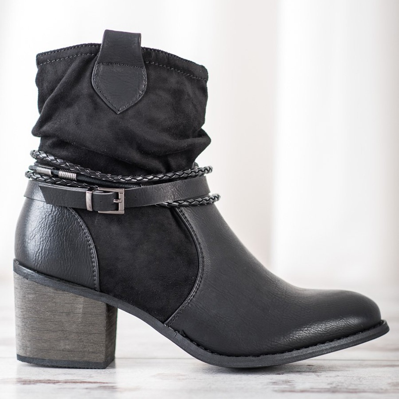 Goodin Vaqueras con rayas decorativas negro 2