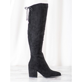 Botas de ante VINCEZA negro 3