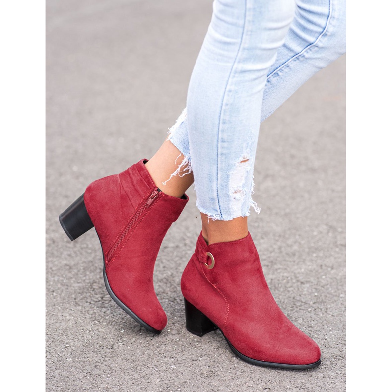 Goodin Cómodas botas rojas rojo 1 Goodin Cómodas botas rojas rojo 1